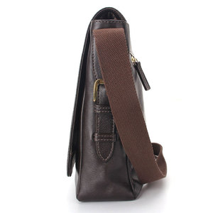 กระเป๋าหนัง SALVA LEATHER แบบสะพายข้าง/สะพายไหล่  รุ่น Custom Capacity PC สีน้ำตาลเข้ม สายปรับได้ เหมาะสำหรับทั้งผู้ชายและผู้หญิง - Product Image 4