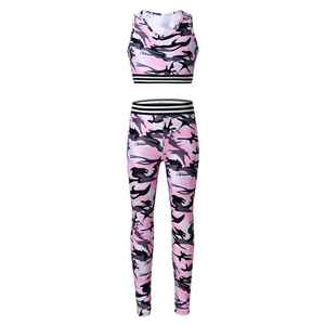 Conjuntos de Yoga con Logotipo Personalizado por Sublimación, Ropa Deportiva para Mujer al por Mayor, Leggings y Sujetador Deportivo sin Costuras - Product Image 2