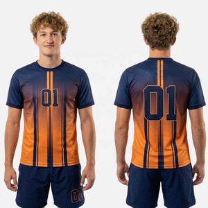 Maillot de handball personnalisé pour équipe, T-shirt de sport à manches courtes avec numéro imprimé, uniforme pour entraînement et match de football - Product Image 2