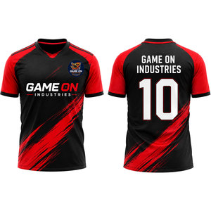 High Quality Custom Made Men's <b>Soccer</b> Jersey Custom Sublimation Design Breathable Quick Dry 100% Polyester - Product Image 1