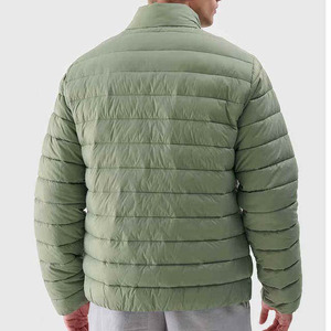 Chaquetas de Plumón Personalizadas de Alta Calidad para Hombre, Impermeables y Resistentes al Viento, Color Verde Burbuja, para Invierno - Product Image 4