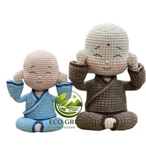 Muñecos Amigurumi de Monje al por Mayor, Figuras Budistas Hechas a Mano con Ganchillo para Estudios de Yoga, Centros de Meditación y Tiendas de Regalos Espirituales - Product Image 5