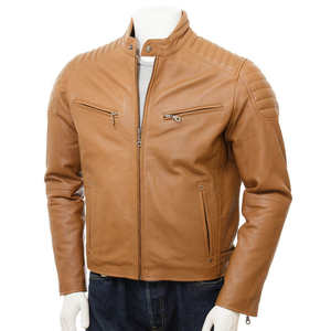 Vente directe d'usine, veste en cuir décontractée pour homme de haute qualité, style streetwear, avec tissu léger, veste d'hiver - Product Image 3