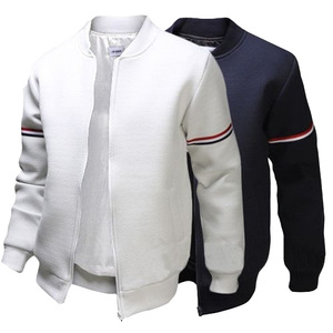 Factory Wholesale Unisex <b>Varsity</b> <b>Jacket</b> with Embroidery Breathable Fleece Fabric Solid Colors Casual Winter Outerwear - Product Image 1