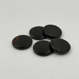 Cabujón Redondo Plano de Ónix Negro Natural, Gema Suelta para Joyería DIY, Anillos, Collares, Fabricación de Joyas, IBRAHIM GEMS - Product Image 2