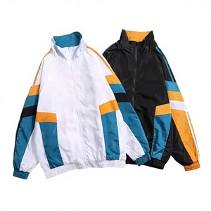 Blanco y Negro chaqueta hombres verde viento interruptor chaquetas de servicio de OEM - Product Image 1