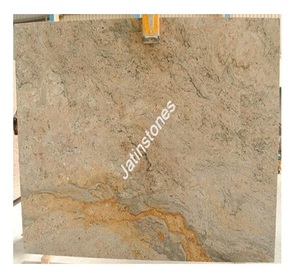 Vyra Gold <b>Granite</b> Natural Pattern Stone <b>Slab</b> for Kitchen Counter Island Wall Cladding Floor Design Interior Exterior Tile - Product Image 2