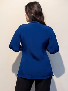 Chemise en coton élégante pour femmes, douce, respirante, légère, vêtements décontractés de bureau, vente en gros, fabricant direct, Inde - Product Image 3