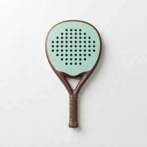 Raquette de padel en gros en fibre de carbone et graphite, légère, avec noyau en EVA, cadre durable, face texturée, poignée équilibrée, pour l'extérieur - Product Image 1