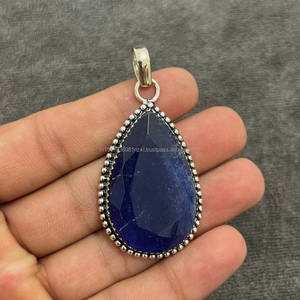 Colgante de diseño hecho a mano de Plata de Ley 925 sólida, colgante de piedras preciosas increíble, regalo de joyería para madre, colgantes y dijes finos - Product Image 1