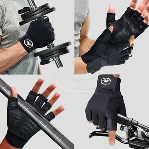 High Quality Half Finger Neoprene Gym <b>Gloves</b> Adjustable Wrist Closure Lightweight Customized Colors Weightlifting - Product Image 6