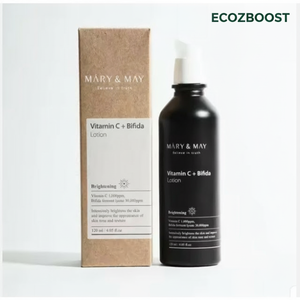 [เมรี่แอนด์เมย์] วิตามินซี+ไบฟิดา โลชั่น 120 มล. - มอยเจอร์ไรเซอร์วีแกนต่อต้านริ้วรอย เครื่องสำอางเกาหลี ขายส่ง - Product Image 1