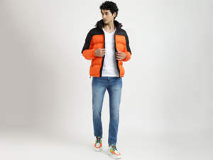 Veste pour homme en polyester rembourrée de coton, chaude, respirante, durable, vêtement d'extérieur décontracté - Product Image 2