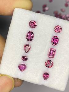 Lote de gemas facetadas de turmalina rosa, turmalina natural tallada, piedras sueltas de 6x4mm 7x5mm para la fabricación de joyas - Product Image 4