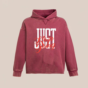 เสื้อฮู้ดพิมพ์ลาย Just Keep Going แบบยูนิเซ็กส์ ทรงโอเวอร์ไซส์ ผ้าฝ้าย 100% เฟรนช์เทอร์รี่ สไตล์ลำลอง สำหรับฤดูใบไม้ร่วง พิมพ์ลายการ์ตูนด้านหน้า พร้อมโลโก้ - Product Image 1