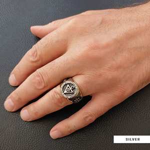 แหวน BOJ RCJ รุ่น 014 แหวนรับปริญญาสำหรับบุรุษและสตรี  ประดับเพชรเงินแท้  ของขวัญสำหรับงานปาร์ตี้ ราคาประหยัด - Product Image 5