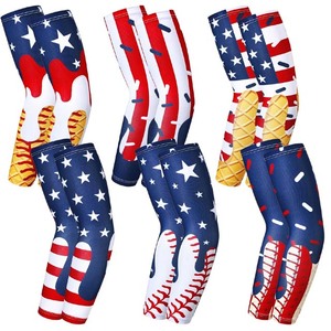 Mangas de compresión personalizadas de poliéster UV unisex para adultos, protección solar para béisbol, pesca y ciclismo, transpirables, duraderas y ligeras. - Product Image 1