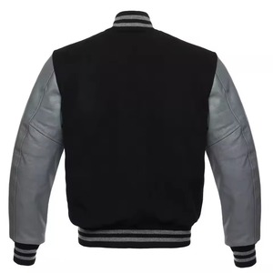 Nueva Chaqueta Varsity de Invierno para Hombre con Mangas de Cuero Auténtico, Parches Personalizados y Logotipo Bordado, en Oferta - Product Image 4