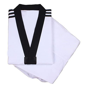Uniformes de Taekwondo Personalizables con Cuello en V, Transpirables, de Algodón y Poliéster, Dobok para Adultos, Suministro OEM - Product Image 2