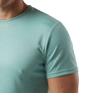 T-shirt d'entraînement pour homme à manches courtes, col rond, couleur personnalisable, coupe ajustée, léger, sportif, tailles adultes personnalisables - Product Image 3