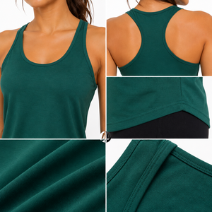 woman tank <b>top</b> flexible lightweight fabric smooth texture comfortable fit suitable for running yoga fitness and casual dressing - Product Image 6