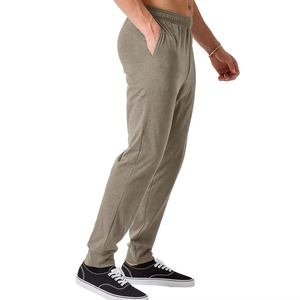 Pantalon de jogging droit décontracté pour homme, en molleton de haute qualité, personnalisable, élastique, respirant, taille mi-haute, en velours côtelé, vente en gros - Product Image 2