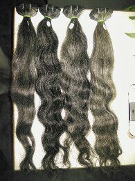 ต่อผมเกรดพรีเมียมสีเทาธรรมชาติแบบเวฟท์  ผมแท้จากวัดอินเดียสีเทาแบบเรมี่  ต่อผมแบบเวฟท์สองชั้น ขายส่ง - Product Image 4