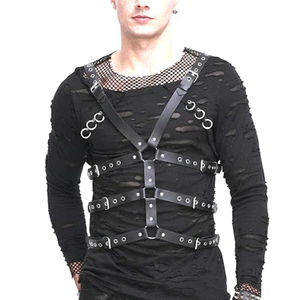 Wholesale Manufacturer Women Fetish Club Wear Adjustable Buckle PU Leather Harness Waist Belt <b>Thigh</b> Chain Collar Set Sexy Ladies - Product Image 1