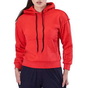 Sudadera con Capucha Personalizada para Mujer, 100% Algodón, Forro Polar Grueso, Diseño de Parches en la Parte Delantera, Ropa de Invierno para Exteriores, Transpirable y Personalizable - Product Image 4