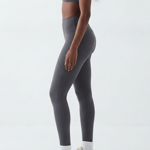 Custom High Waist Hidden <b>Scrunch</b> <b>Butt</b> Gray <b>Leggings</b> OEM Stretchy Workout Pants Cross Over Waist Gym Yoga Active Wear - Product Image 2