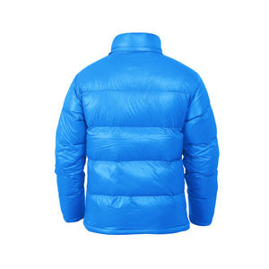 Quilted Padded Puffer <b>Jacket</b> for Men Winter Resistant Packable Hooded Custom Breathable Outdoor <b>Canvas</b> Stand Collar - Product Image 4