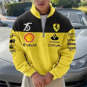 Chaqueta de Motocicleta Vintage F1 para Hombre, Estilo Invernal |   Chaqueta Deportiva Personalizada Estilo Ford |   OEM Ecológico Reversible de Poliéster/Algodón - Product Image 3