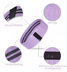 Bandas de Resistencia para Glúteos, Antideslizantes, de Tela de Poliéster, para Yoga, Fitness, Entrenamiento, Portátiles, de Alta Elasticidad, para Hombres y Mujeres - Product Image 3
