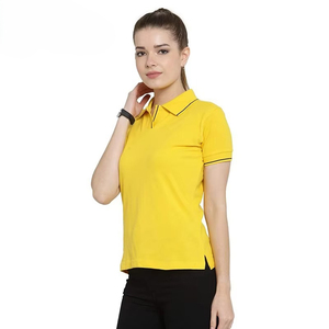 Polo pour femme, color block, confortable, idéal pour l'entraînement, parfait, col boutonné, manches courtes - Product Image 4