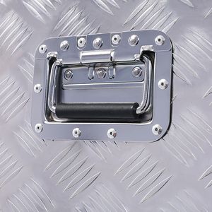 Caja de herramientas de cama de camión resistente de aluminio de 48 pulgadas, llaves de bloqueo, organizador de almacenamiento de recogida de remolque al aire libre, caja plateada de 48x15x15 pulgadas - Product Image 3