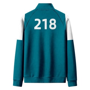 Sweat-shirt pour homme à fermeture éclair avant, 2021, survêtement décontracté, imprimé écossais, nouveau programme coréen, Logo personnalisé, tenue Active, bon marché, collection - Product Image 3