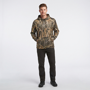 <b>Men</b> Embroidered Camo Hunting Hoodie Long Sleeve Pullover Hooded Sweatshirt Outdoor Tactical Winter Oversized OEM Apparel - Product Image 5