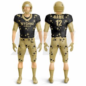 Uniforme de football américain sur mesure à 12 panneaux, directement de l'usine, vêtements de sport légers, sublimation personnalisée, football américain - Product Image 4