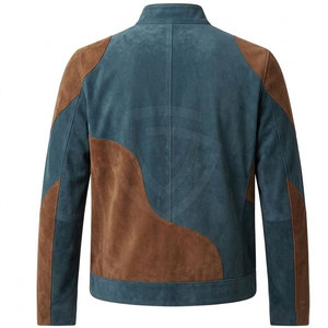 Premium <b>Suede</b> <b>Leather</b> <b>Jacket</b> For Men With Classic Zip Front Design Soft Luxury Finish Casual Fashion And Everyday Wear - Product Image 2