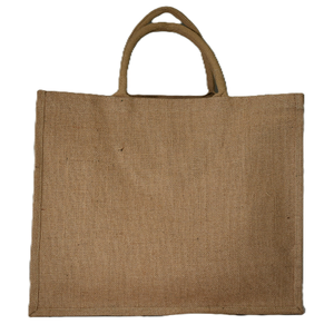 Wholesale Customized Cheap Reusable Extra Large <b>Jute</b> <b>Tote</b> <b>Bag</b> with Hand Length Handle Recyclable and Splicing Design - Product Image 2