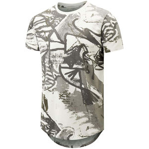 Camiseta Personalizada con Estampado Tie-Dye Vintage, Corte Regular, Cuello Redondo, Mezcla de Poliéster/Algodón, Manga Corta, 300 GSM, Unisex, para Hombre - Product Image 4