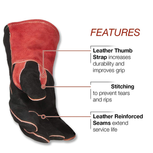 Latest Style Trendy Wholesale Welding <b>Gloves</b> TIG MIG Industrial Work Outdoor Touch Screen Leather welding <b>gloves</b> for sale - Product Image 3