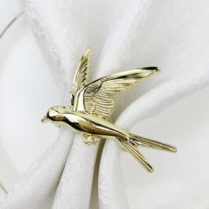 Anillos para Servilletas de Hierro con Acabado Dorado Elegante, Ecológicos y Duraderos, Decoración de Mesa de Lujo para Bodas y Eventos - Product Image 4