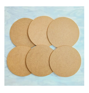MDF <b>Coaster</b> <b>Drinks</b> Cork Round Mats & Pads Classic Design <b>Drink</b> Crafts MDF <b>Coaster</b> Top Price - Product Image 1