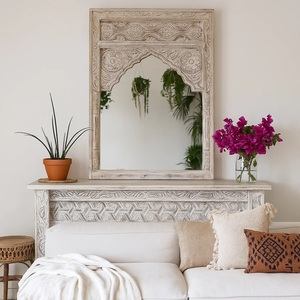 Modern Statement <b>Mirror</b> for Entryway Refined Heritage Craftsmanship with Bright Reflective Beauty and Charm - Product Image 5