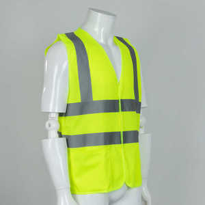 Veste de sécurité haute visibilité en polyester 120G avec logo personnalisable, veste hautement réfléchissante pour la sécurité - Product Image 1