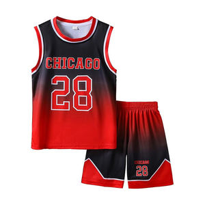 Tenues de basketball en polyester, maillots et shorts personnalisés, respirants, séchage rapide, coupe homme, ensembles d'équipe - Product Image 3