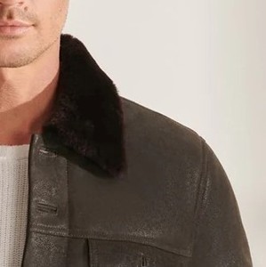 Premium Custom Camouflage Formal Aviator Leather <b>Jacket</b> Unisex Vintage <b>Pilot</b> Flight Coat Spring Outerwear Front Sample Service - Product Image 4