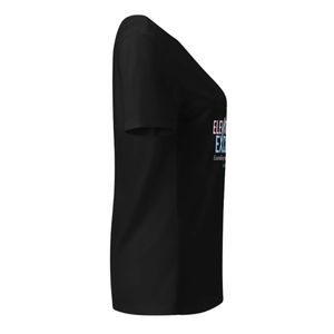 T-shirt noir à motif pour femme, en coton doux, col rond, manches courtes, vêtements décontractés pour tous les jours - Product Image 2