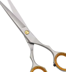 Ciseaux de coiffure professionnels en acier inoxydable, outils de barbier, ciseaux de coupe de cheveux à lame tranchante, manche moyen, vente directe usine - Product Image 6